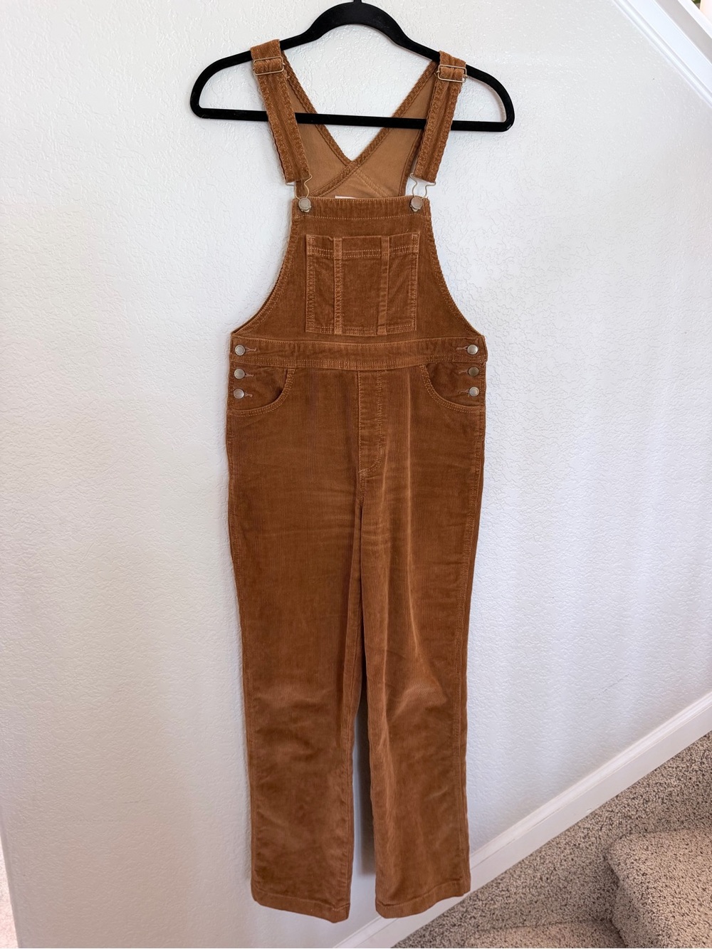 Universal Thread Corduroy Overalls Size 00/24R Camel Tan